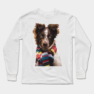 Scarf Dog Long Sleeve T-Shirt